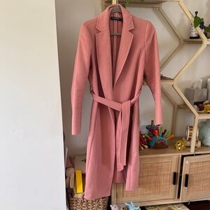 Lauren Ralph Lauren Soft Pink Trench Coat WOOL